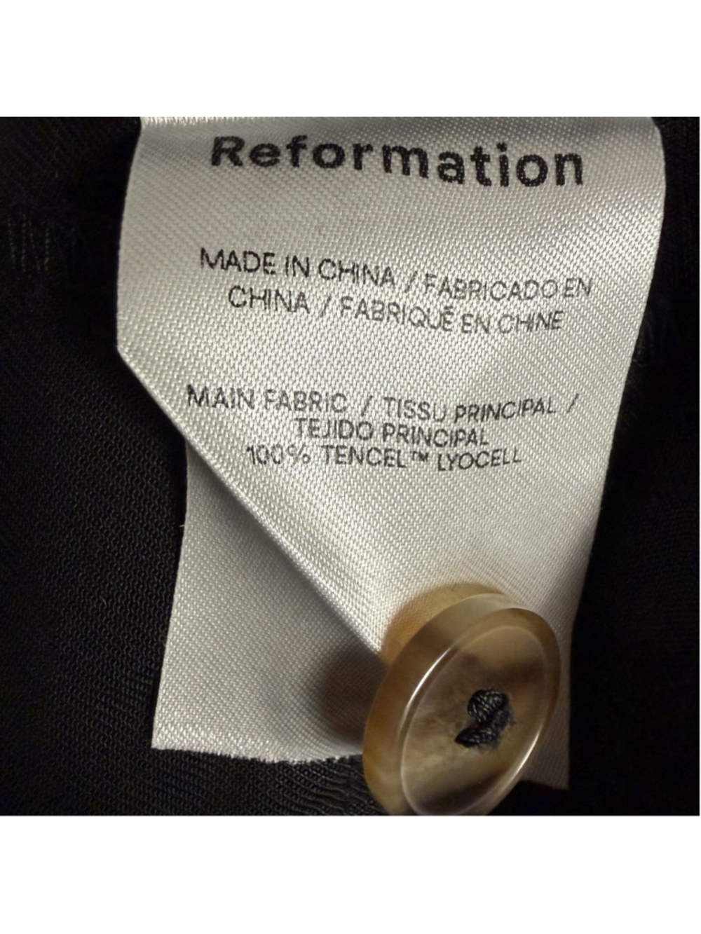 Reformation Mason Pant Black Pleated Wide Leg High Rise Trousers Size 2 EUC - Picture 9 of 10